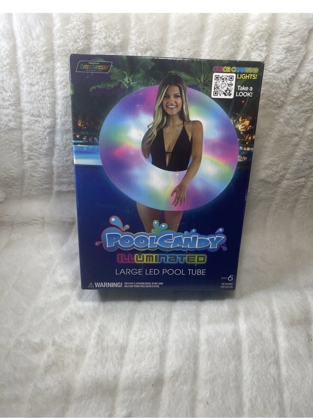 Illuminated Multicolor LED Pool Tube - Large